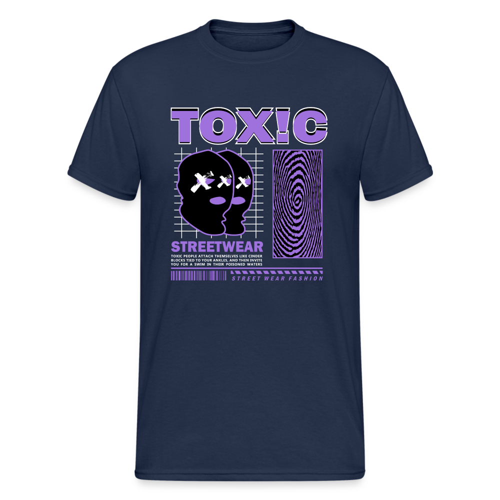 Urban Streetwear Toxic T-Shirt Herren - Navy