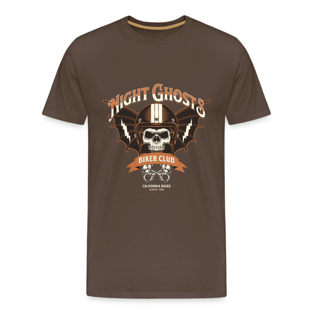 Night Ghosts Premium T-Shirt Herren - Edelbraun