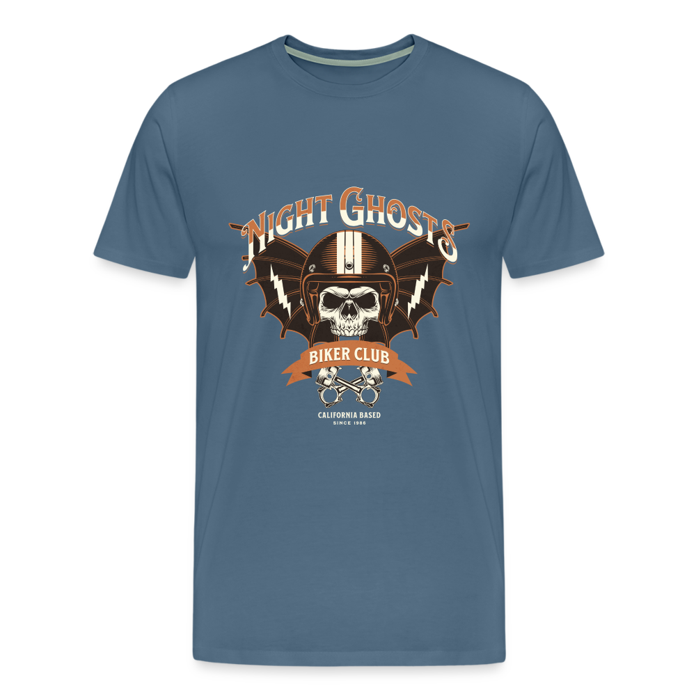 Night Ghosts Premium T-Shirt Herren - Blaugrau