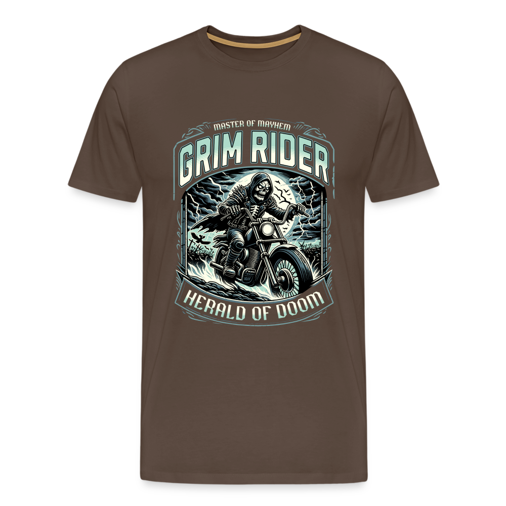 Grim Rider Herald Of Doom Premium T-Shirt Herren - Edelbraun