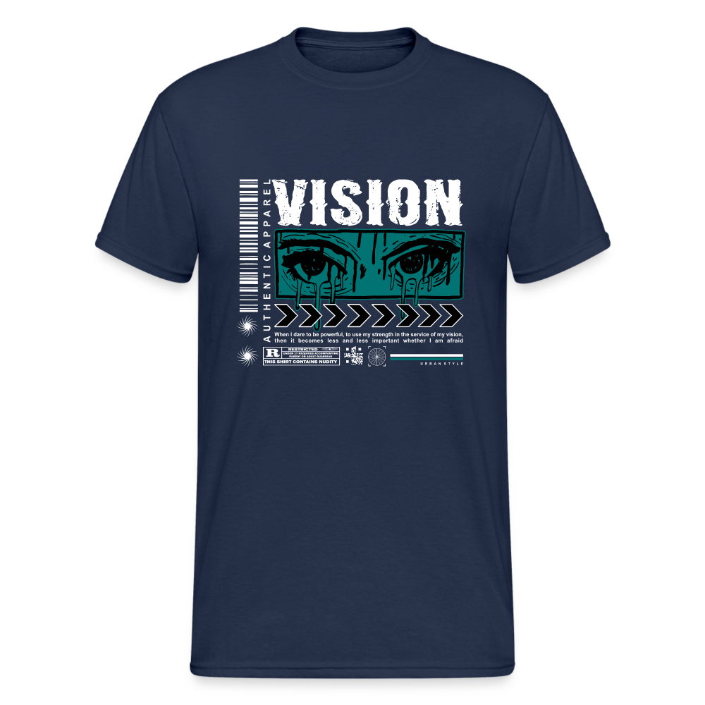 Urban Streetwear Vision T-Shirt Herren - Navy