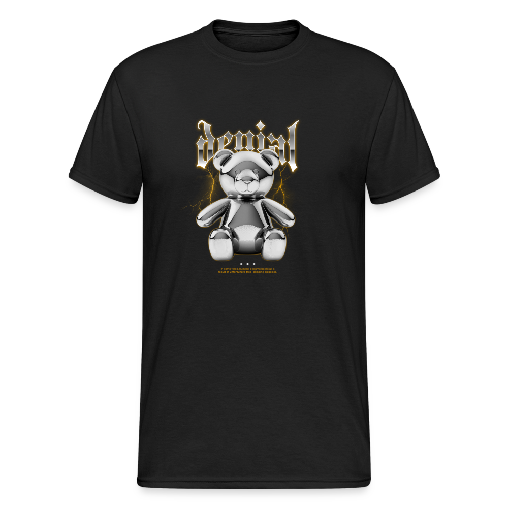 Teddybär Bear Genial Streetwear Spruch T-Shirt Herren - Schwarz