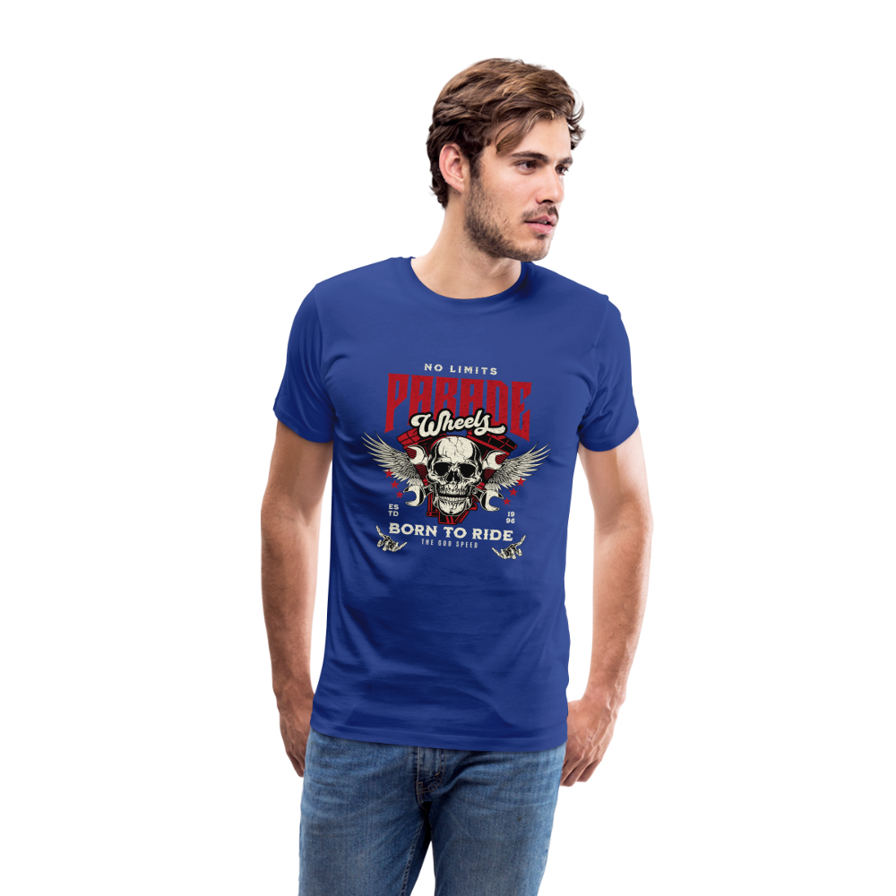 No Limits Parade Wheels Born To Ride Club  Premium T-Shirt Herren - Königsblau