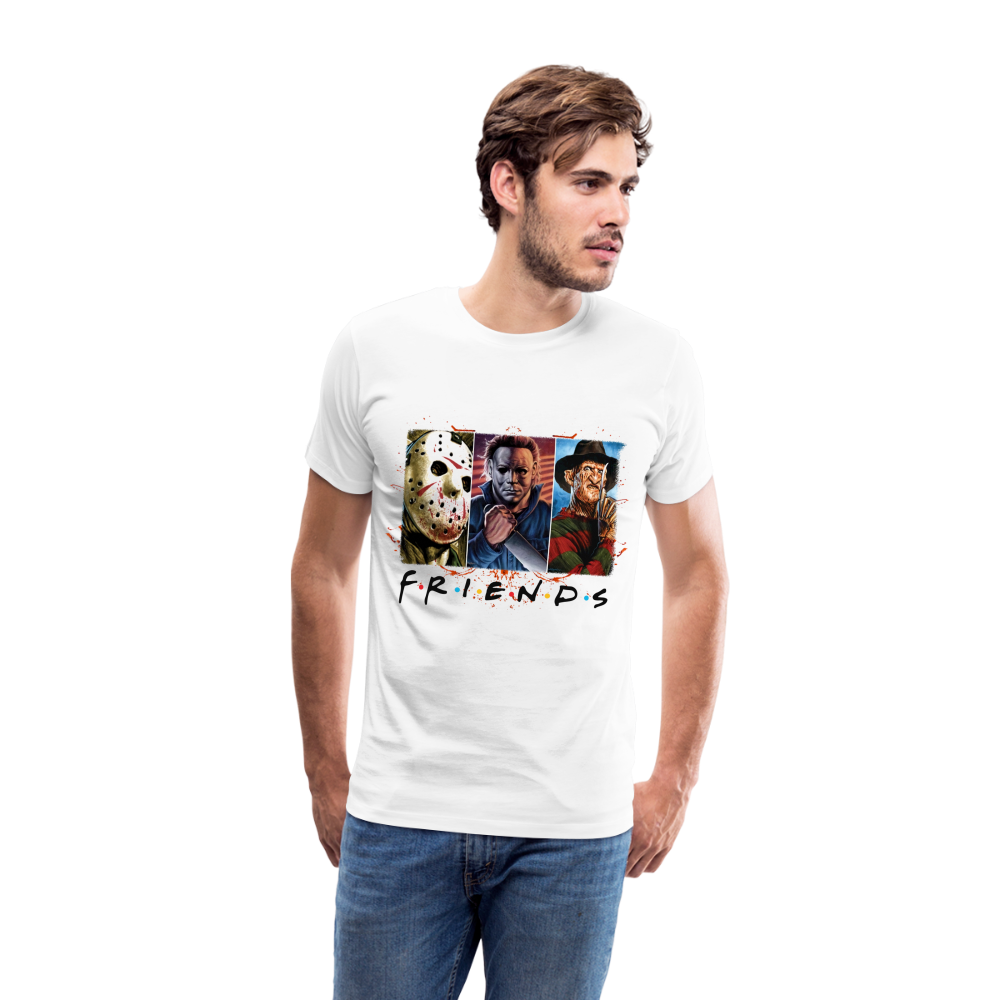 Friends Halloween Horror Premium T-Shirt Herren - Weiß