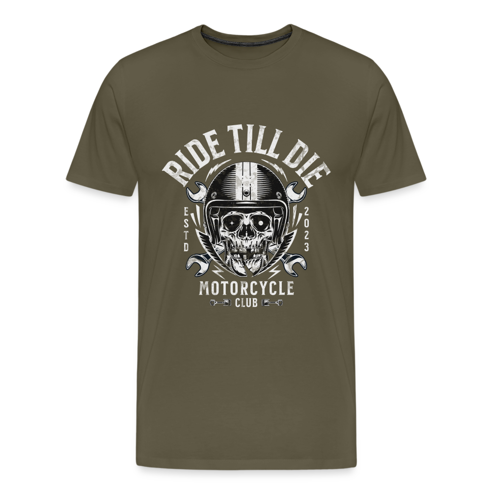 Ride Till Die Premium T-Shirt Herren - Khaki