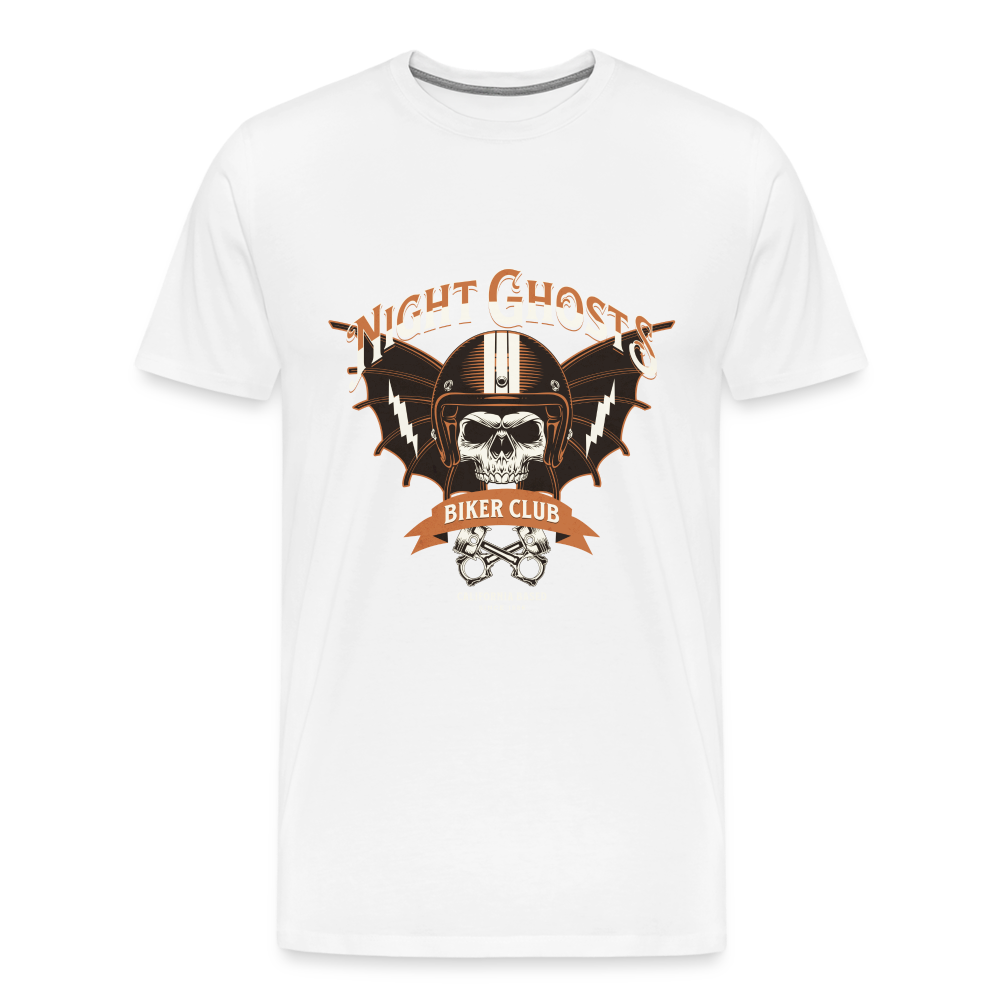 Night Ghosts Premium T-Shirt Herren - Weiß