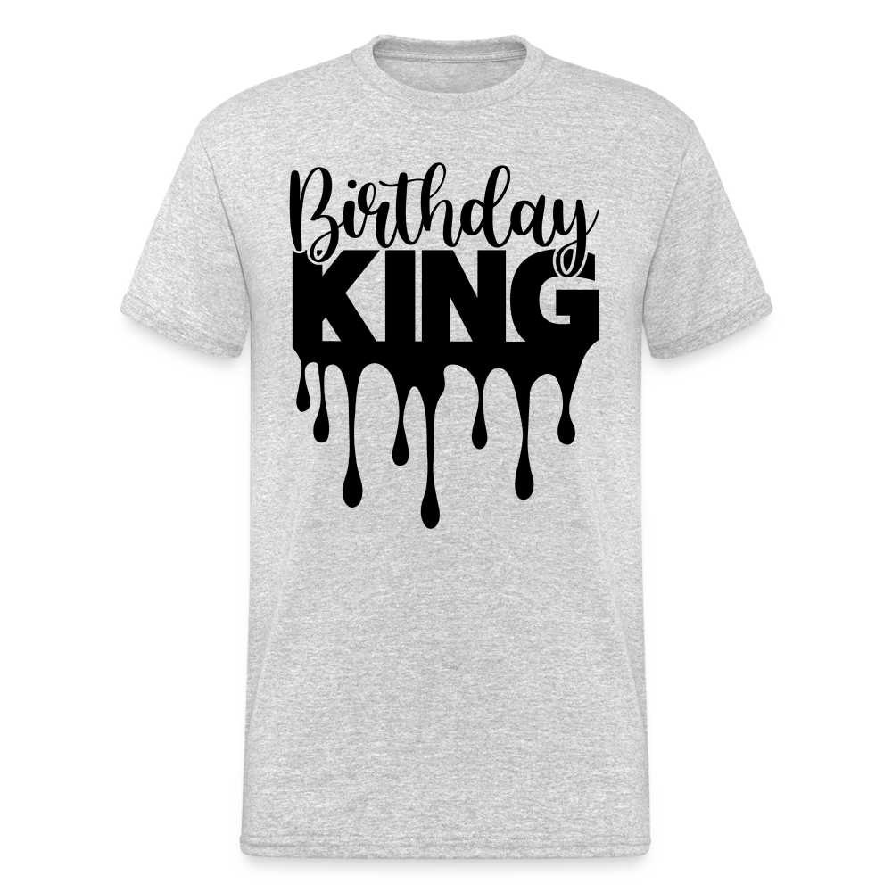 Birthday King Männer Gildan Heavy T-Shirt - Grau meliert