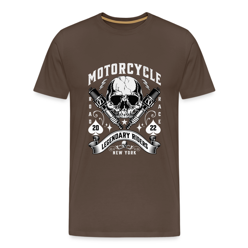 Motorcycle Premium T-Shirt Herren - Edelbraun