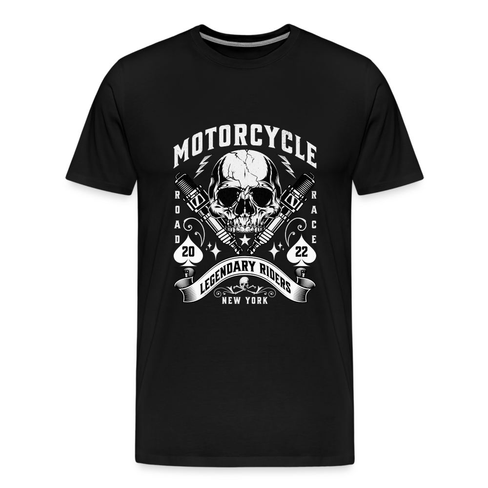 Motorcycle Premium T-Shirt Herren - Schwarz