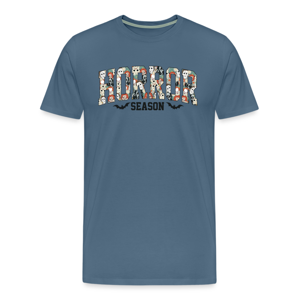 Horror Season Halloween Horror Premium T-Shirt Herren - Blaugrau