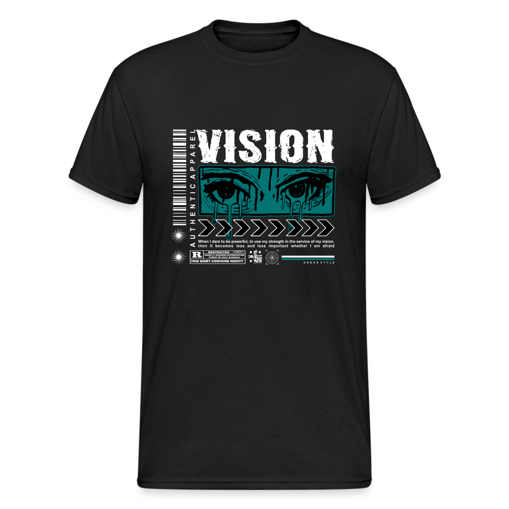 Urban Streetwear Vision T-Shirt Herren - Schwarz