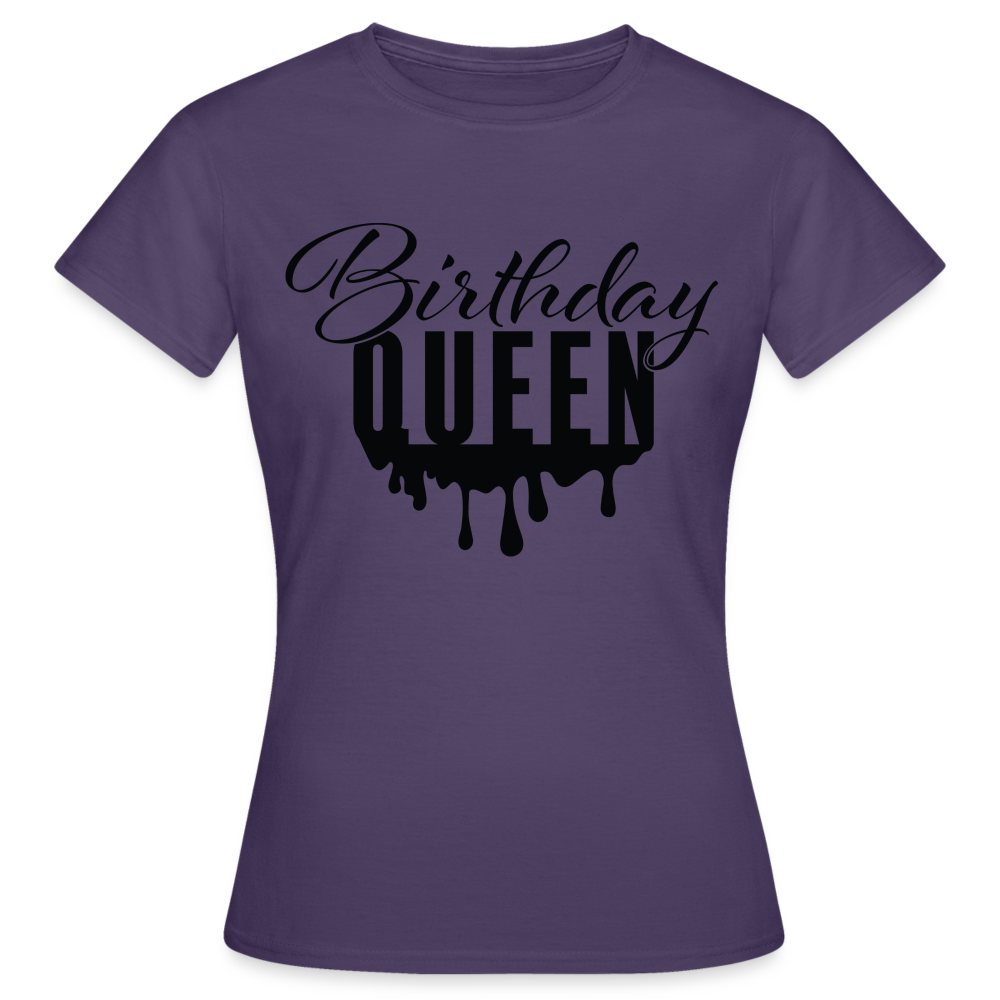 Birthday Queen Damen Gildan Heavy T-Shirt - Dunkellila