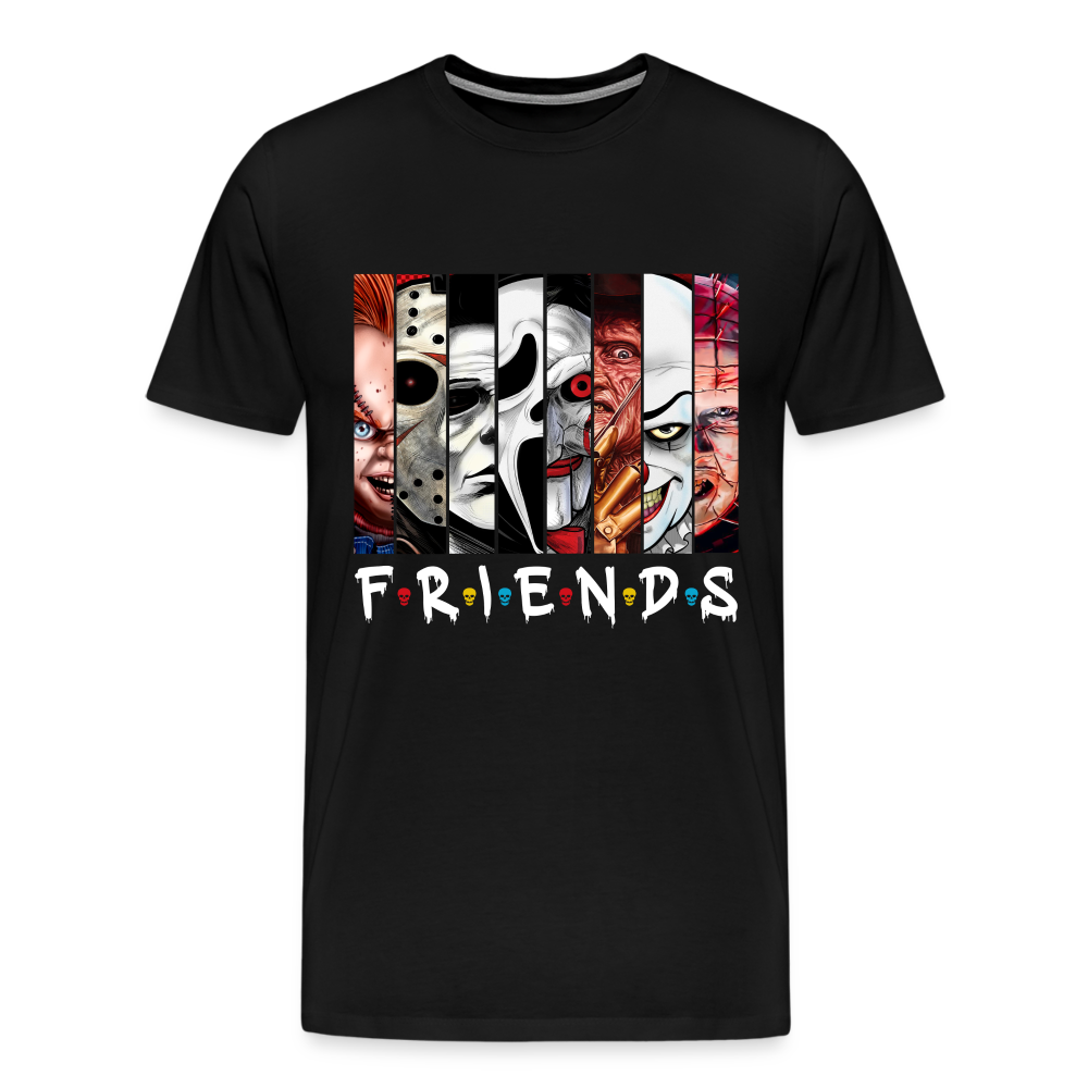 Friends Halloween Horror Premium T-Shirt Herren - Schwarz