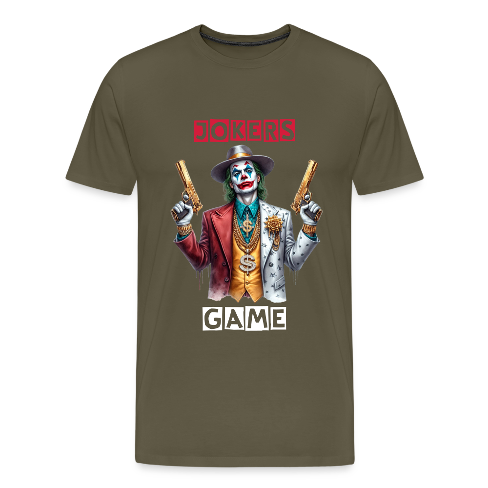 Joker Jokers Game Männer Premium T-Shirt - Khaki
