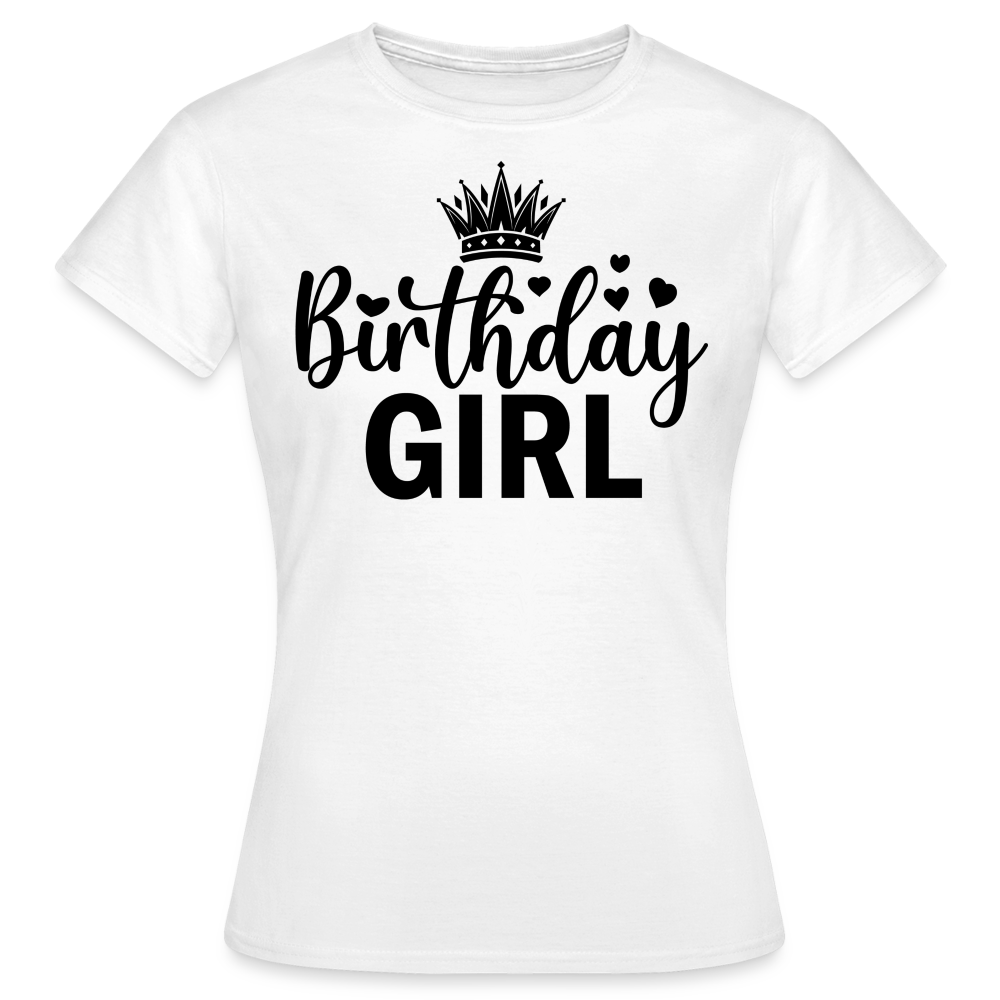 Birthday Girl Damen Gildan Heavy T-Shirt - Weiß