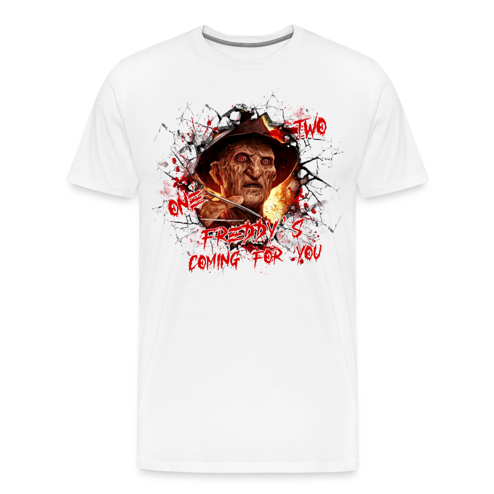 Freddy  Halloween Horror Premium T-Shirt Herren - Weiß