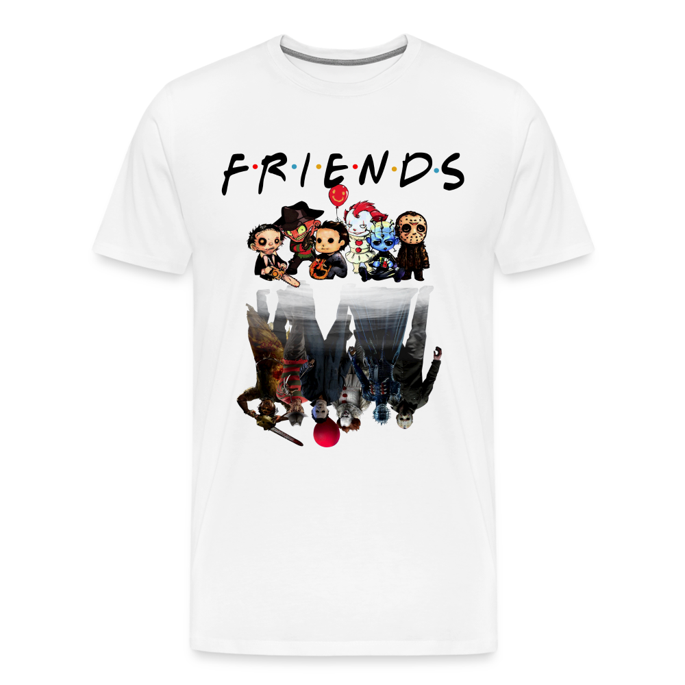 Friends Halloween Horror Premium T-Shirt Herren - Weiß