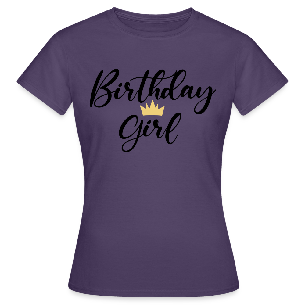 Birthday girl Damen Gildan Heavy T-Shirt - Dunkellila