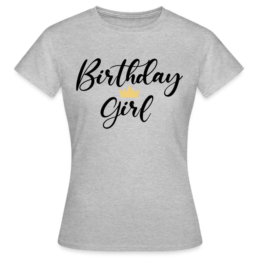 Birthday girl Damen Gildan Heavy T-Shirt - Grau meliert