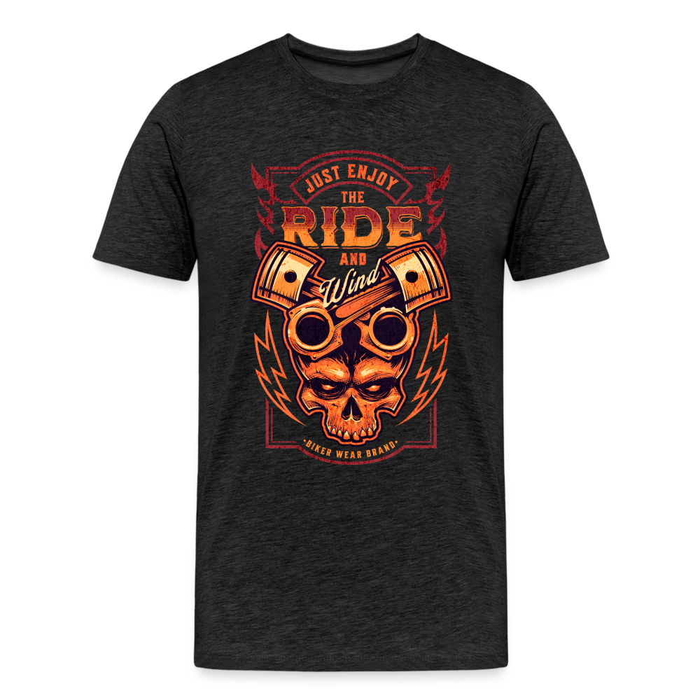 Just Enjoy The Ride And Wind Premium T-Shirt Herren - Anthrazit