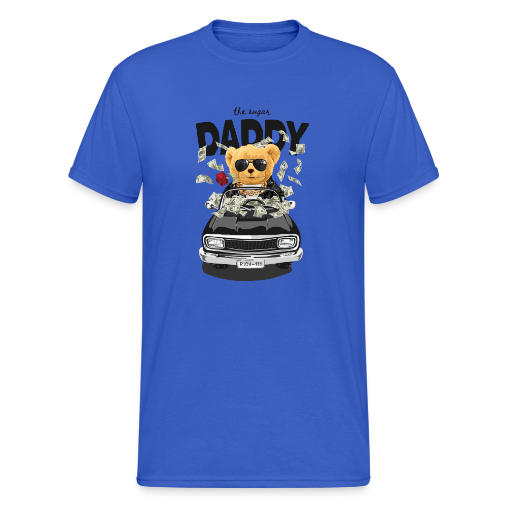 Teddybär Bear the sugar Daddy Streetwear Spruch T-Shirt Herren - Königsblau