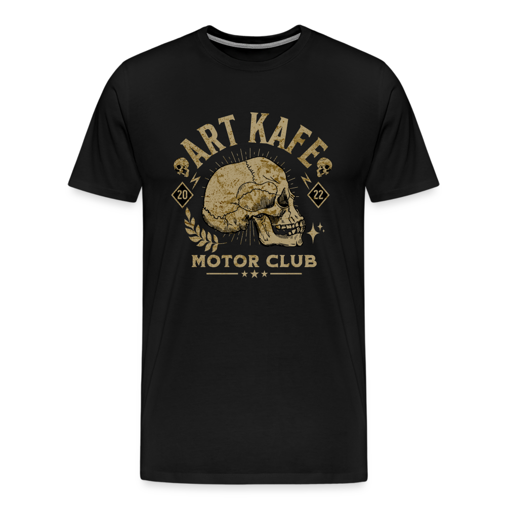 Art Kafe Motor Club Premium T-Shirt Herren - Schwarz