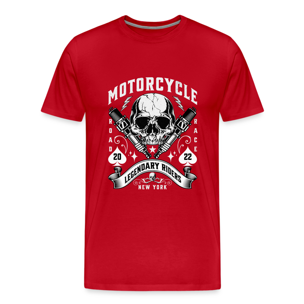 Motorcycle Premium T-Shirt Herren - Rot