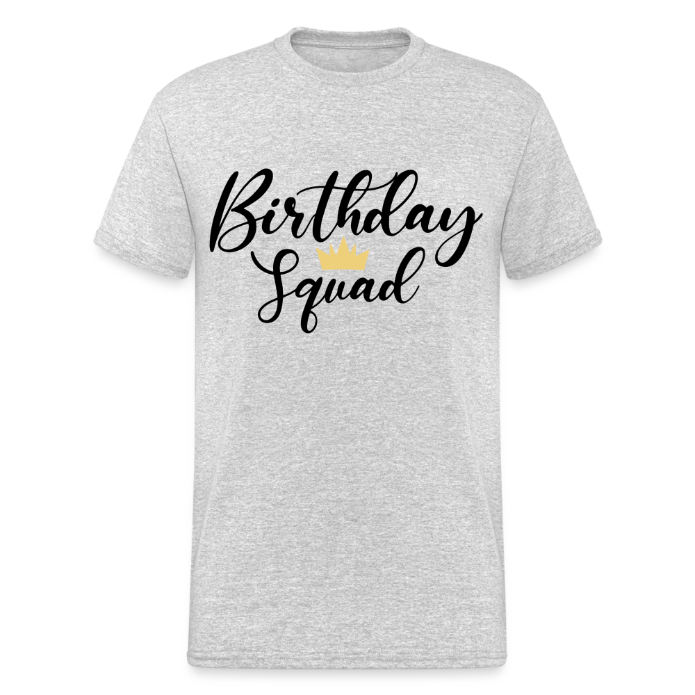 Birthday Squad Männer Gildan Heavy T-Shirt - Grau meliert