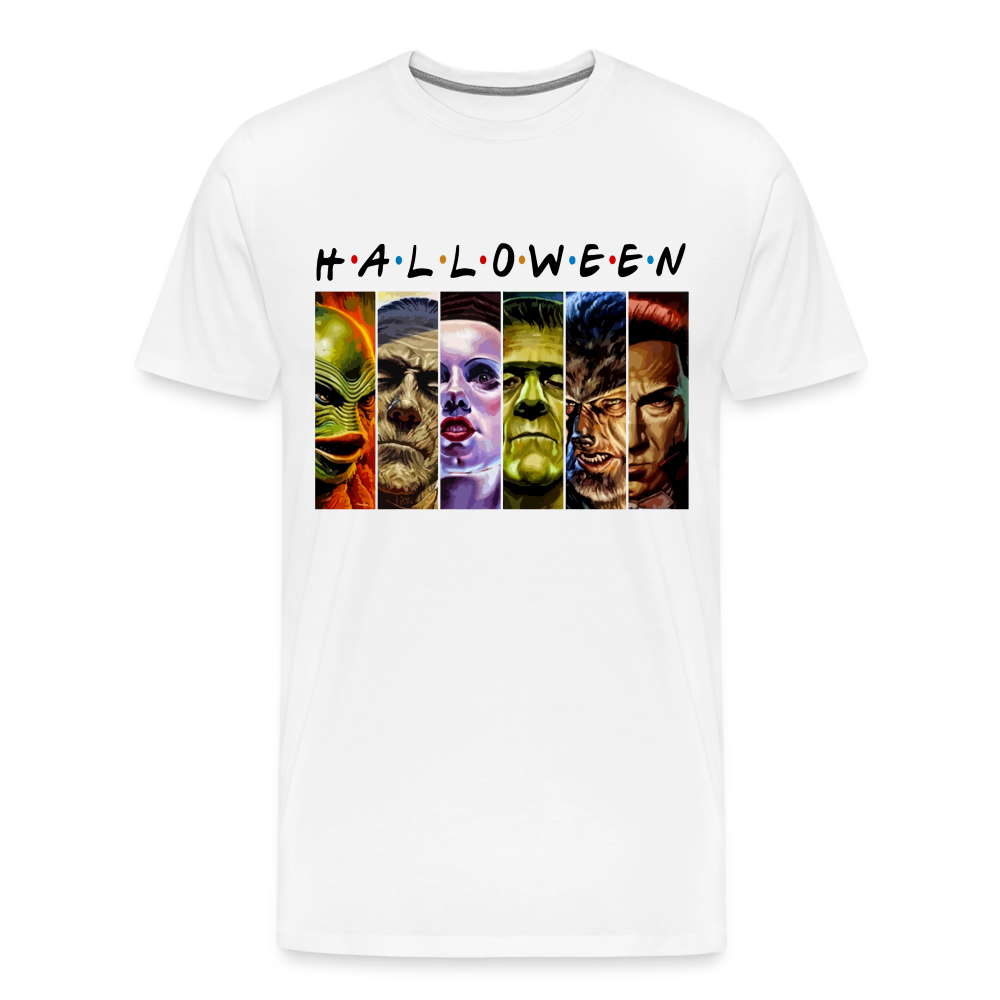 Halloween Horror Premium T-Shirt Herren - Weiß