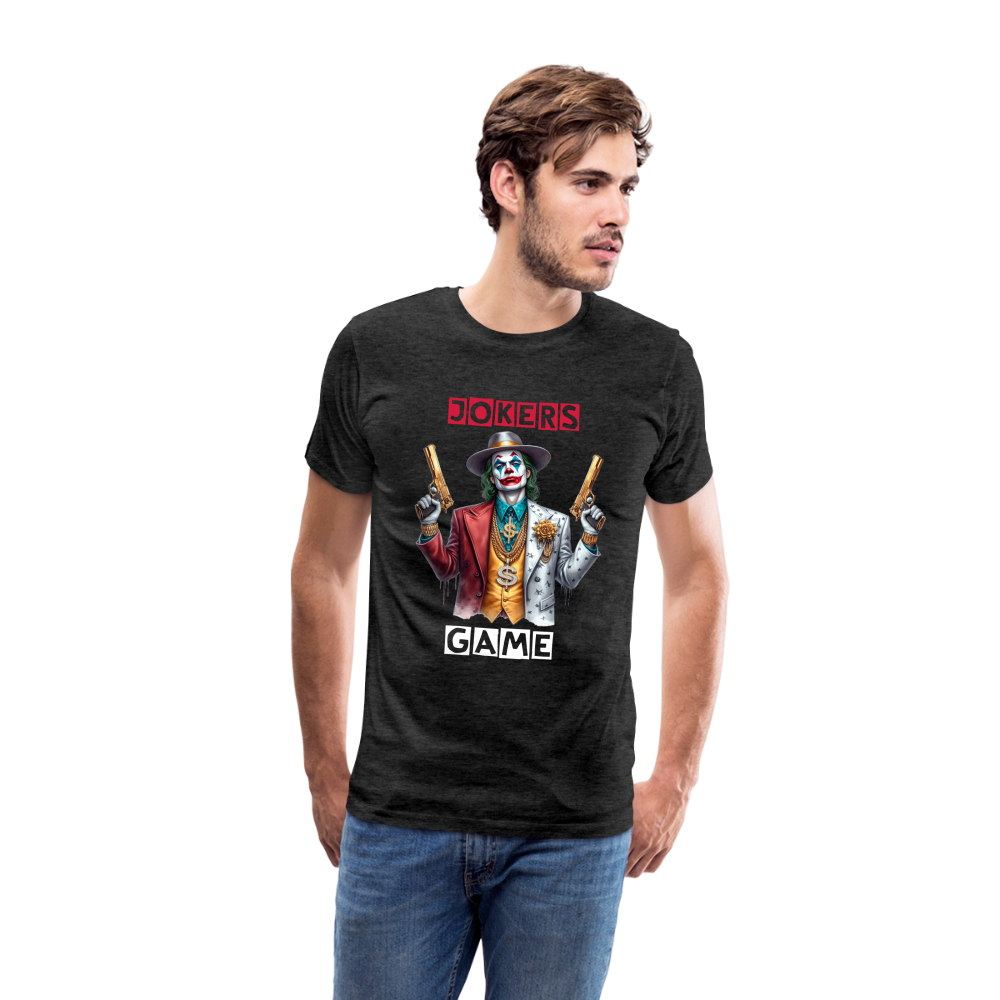 Joker Jokers Game Männer Premium T-Shirt - Anthrazit