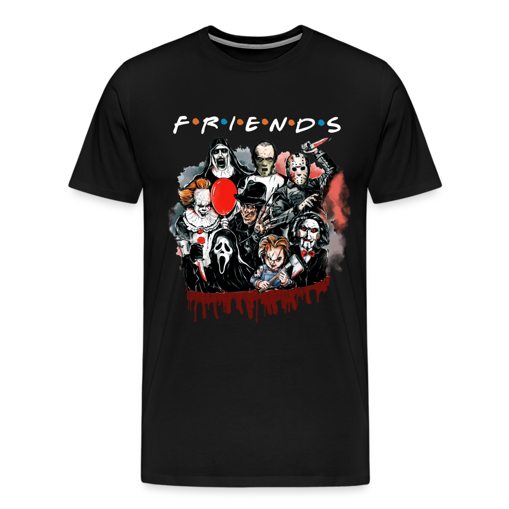 Friends Halloween Horror Premium T-Shirt Herren - Schwarz