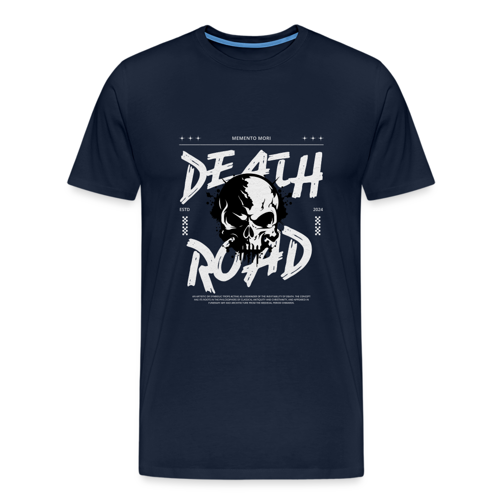 Death Road Premium T-Shirt Herren - Navy