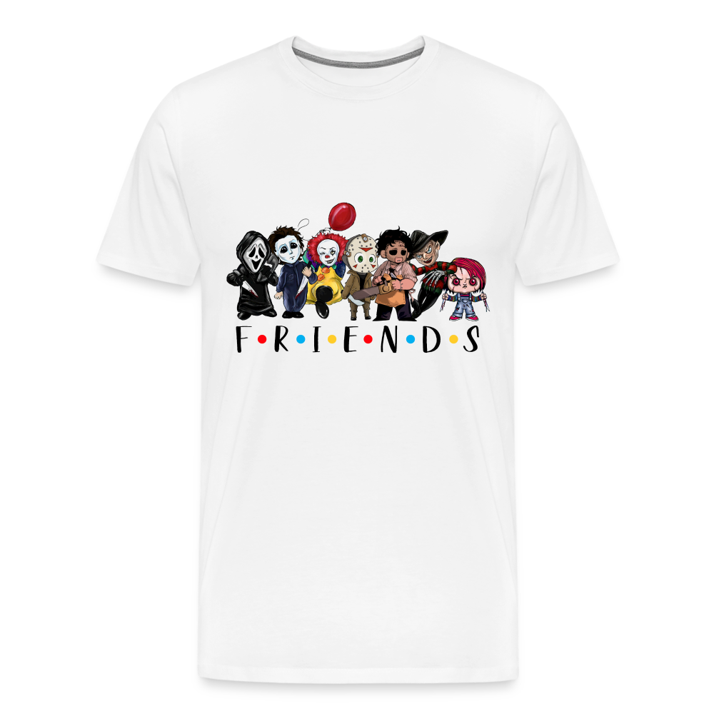 Friends Halloween Horror Premium T-Shirt Herren - Weiß