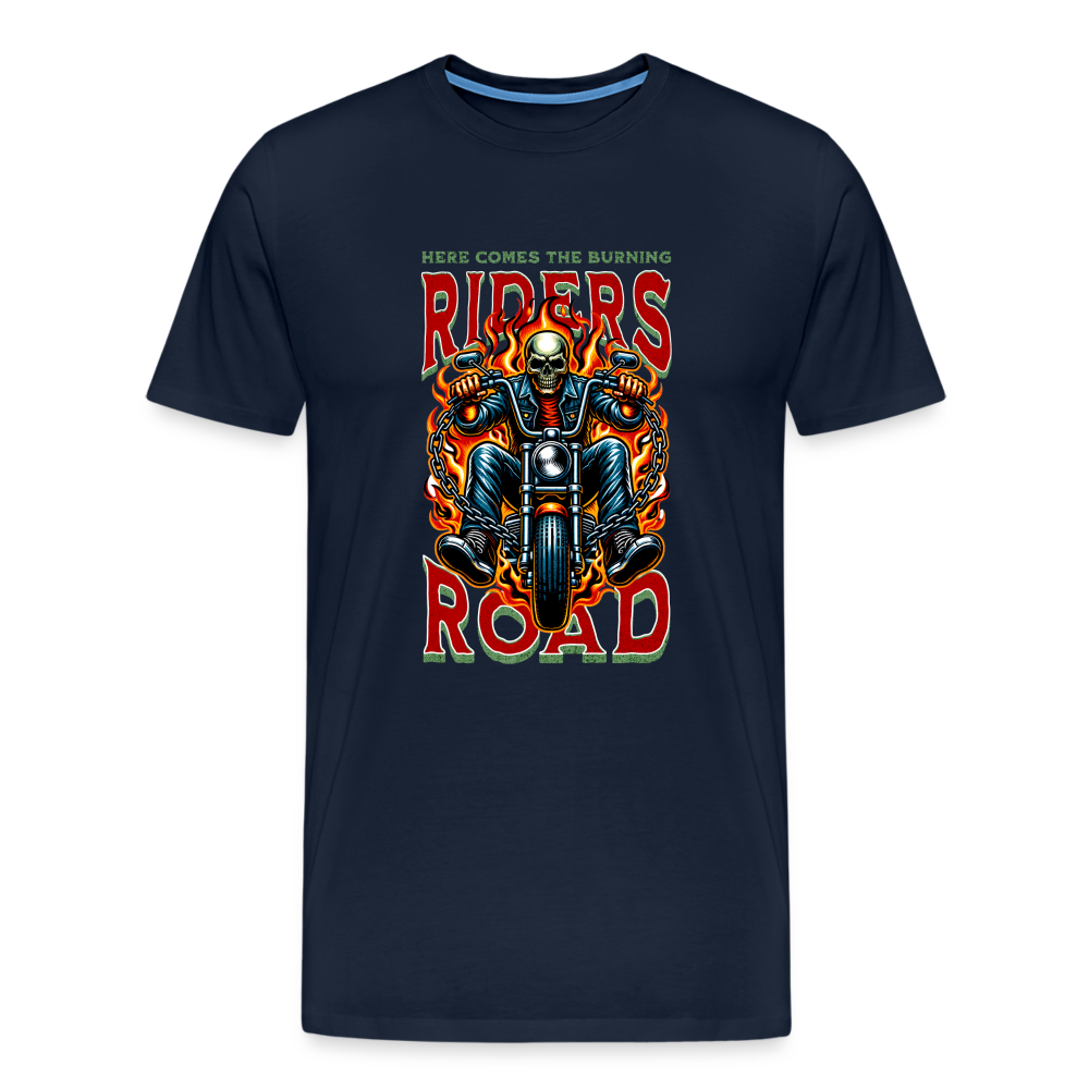 Riders Road Premium T-Shirt Herren - Navy