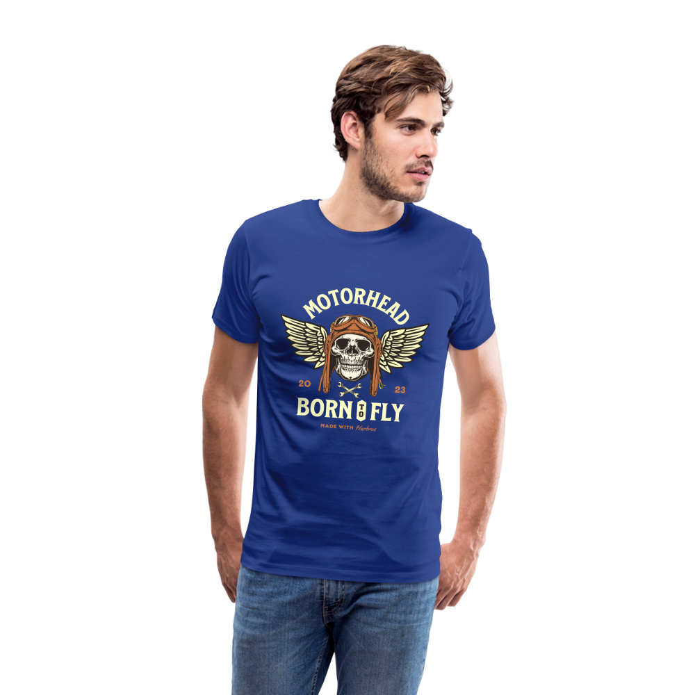 Motorhead Born To Fly  Premium T-Shirt Herren - Königsblau