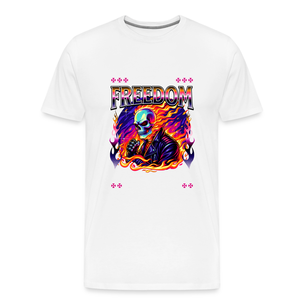 Freedom Premium T-Shirt Herren - Weiß
