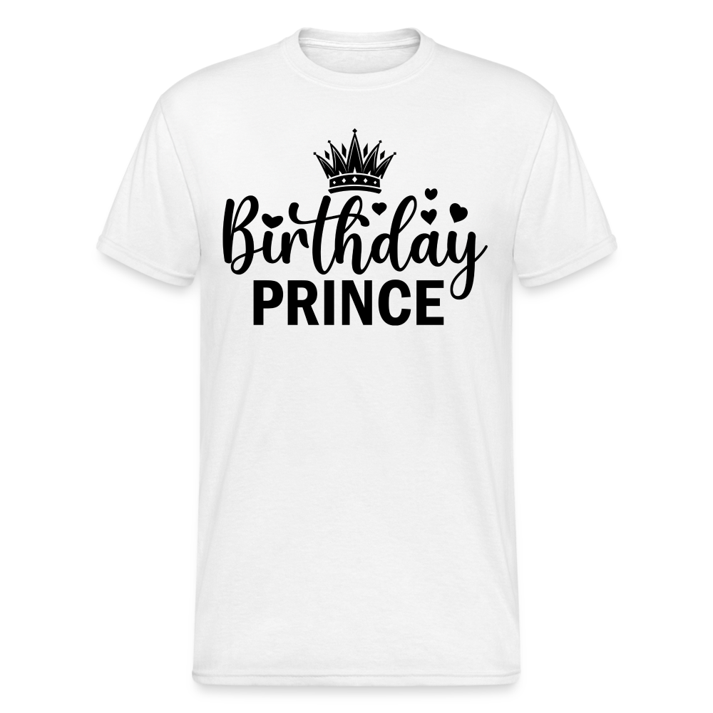 Birthday Prince Männer Gildan Heavy T-Shirt - Weiß