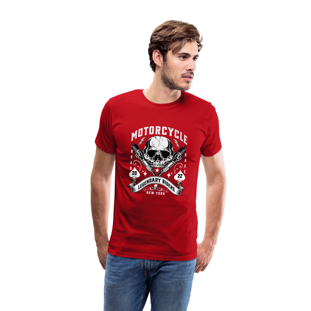 Motorcycle Premium T-Shirt Herren - Rot