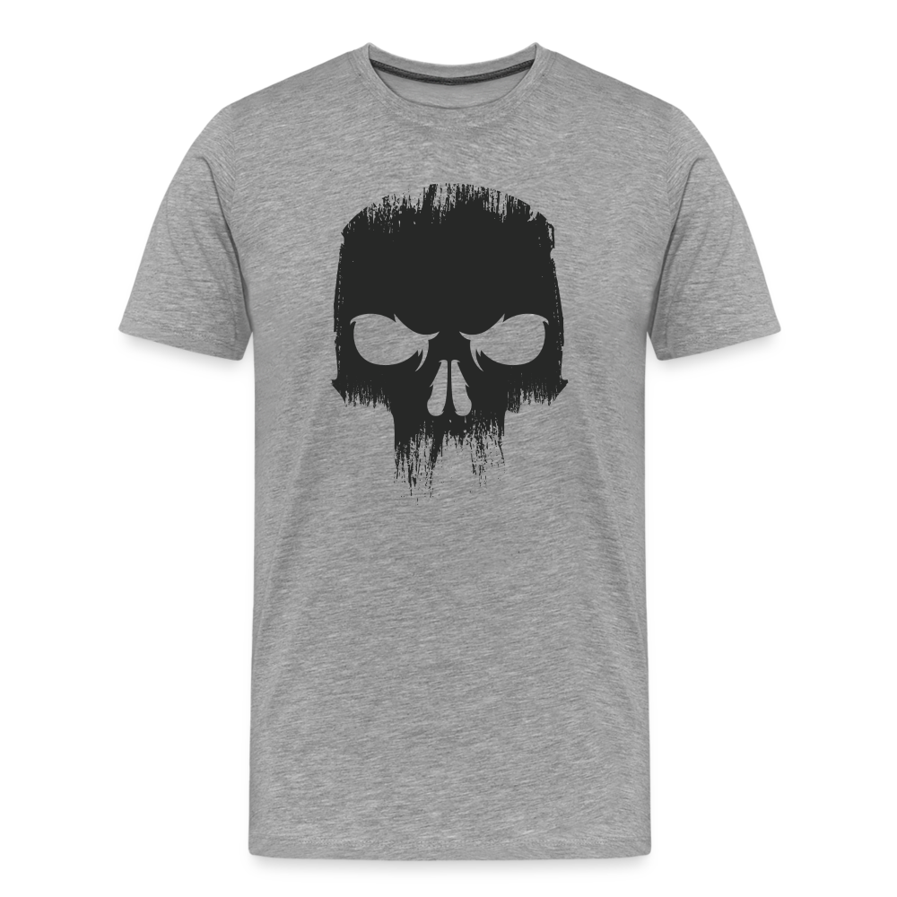 Skull Totenkopf Premium T-Shirt Herren - Grau meliert
