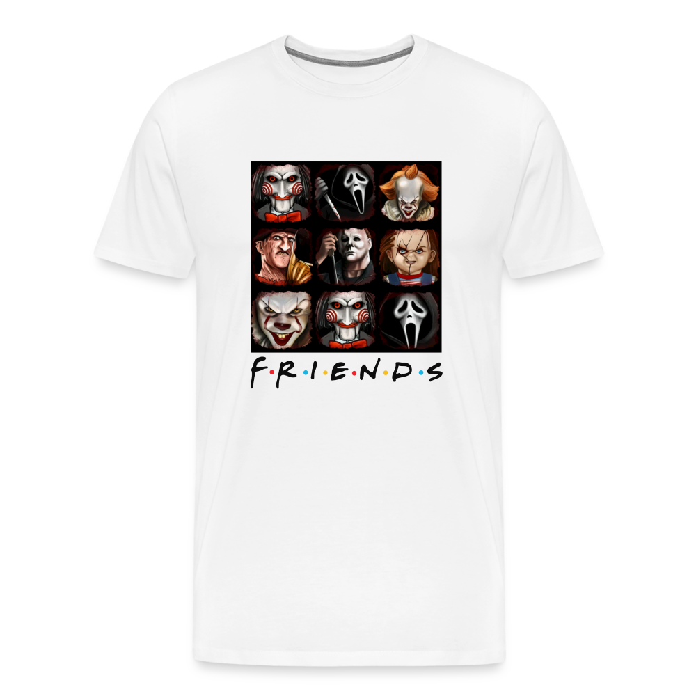 Friends Halloween Horror Premium T-Shirt Herren - Weiß