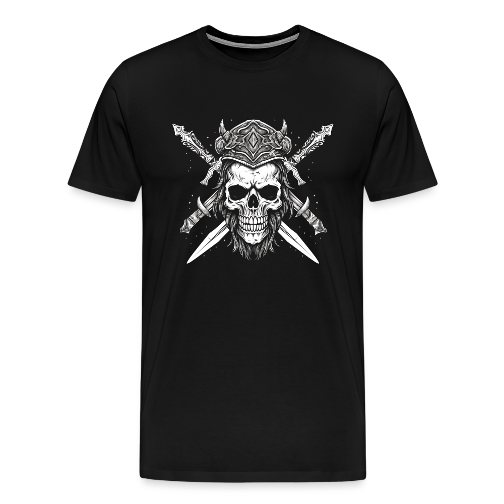 Skull Steel Totenkopf Premium T-Shirt Herren - Schwarz