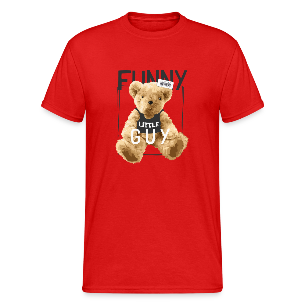 Teddybär Bear Funny Little Guy Streetwear Spruch T-Shirt Herren - Rot