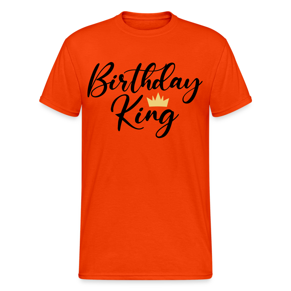 Birthday King Männer Gildan Heavy T-Shirt - kräftig Orange