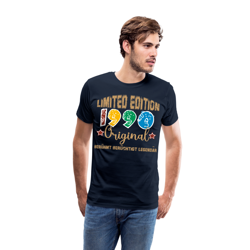 Limited Edition 1990 Original berühmt berüchtigt legendär Geburtstag T-Shirt Herren - Navy