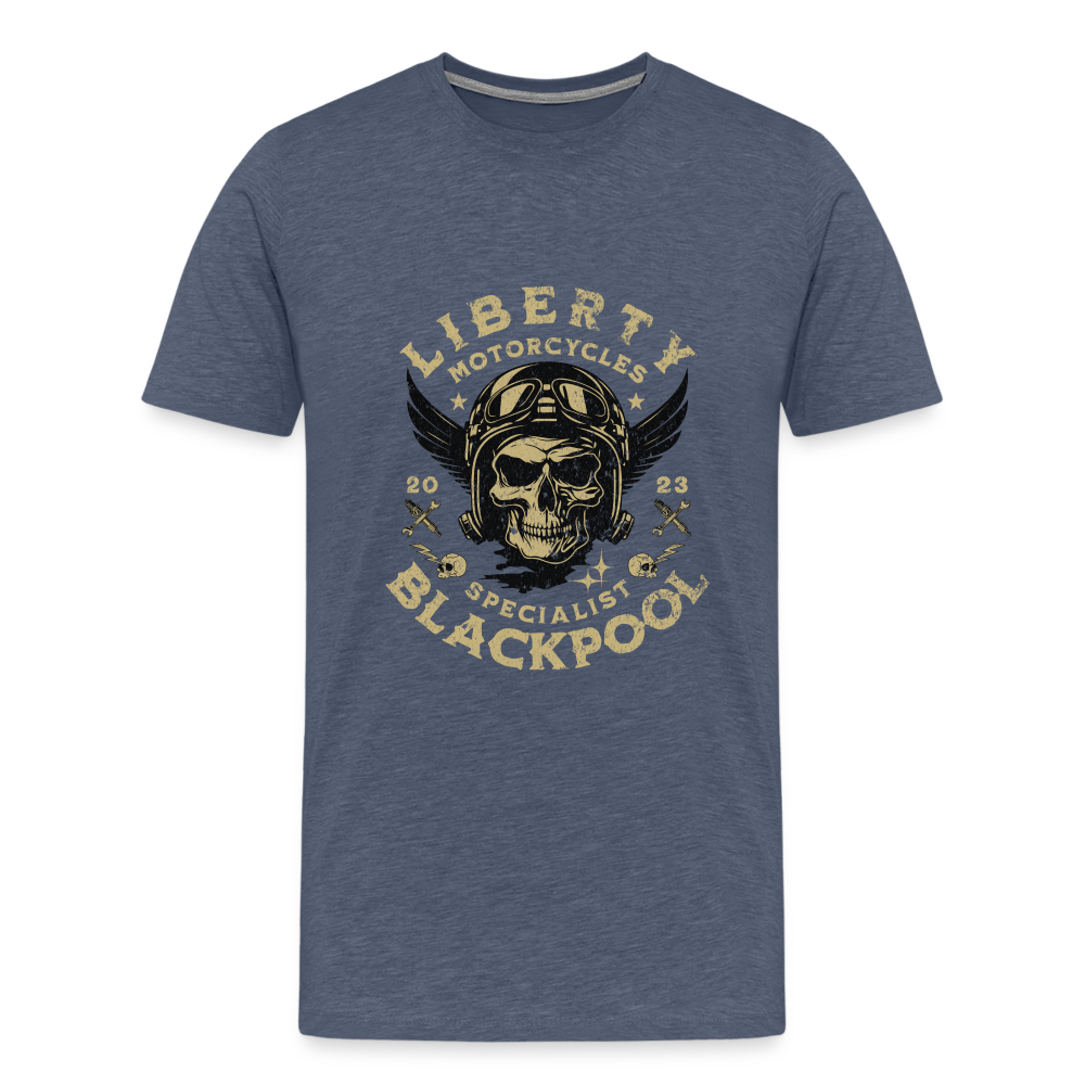 Liberty Blackpool Premium T-Shirt Herren - Blau meliert