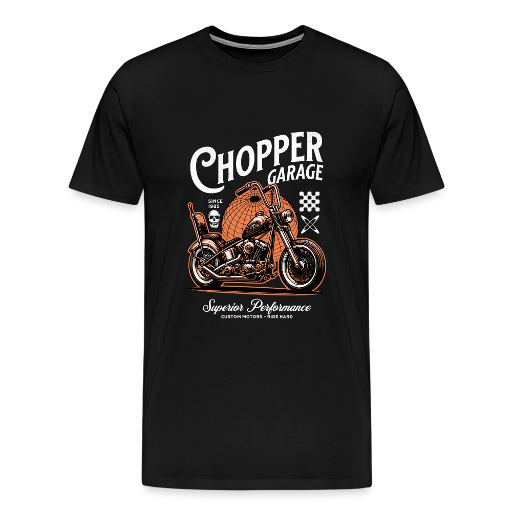 Chopper Garage Premium T-Shirt Herren - Schwarz