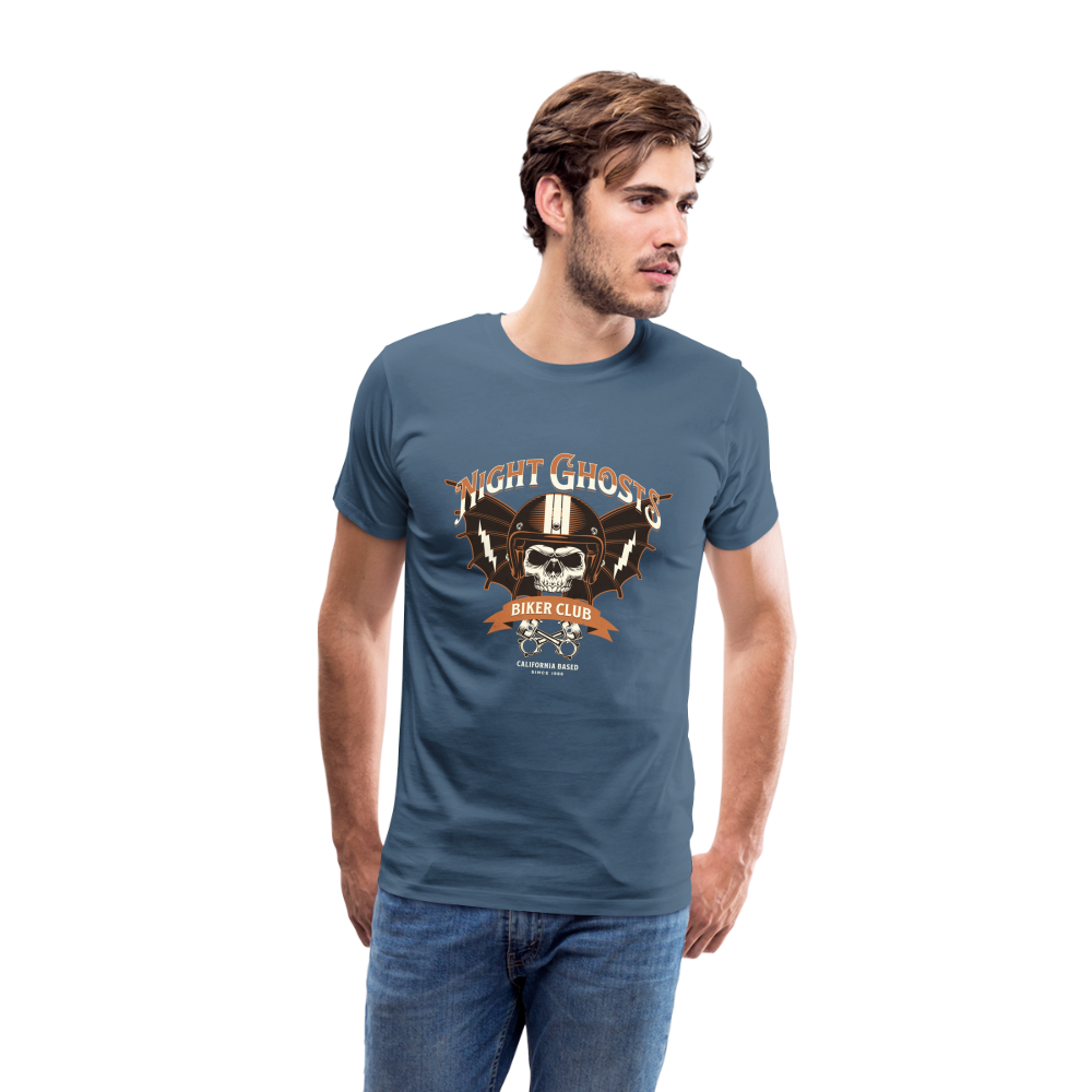 Night Ghosts Premium T-Shirt Herren - Blaugrau