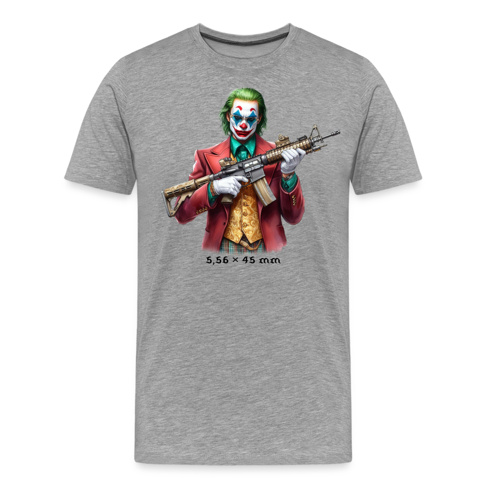 Joker M16 Gun cal. 5,56x45mm Männer Premium T-Shirt - Grau meliert