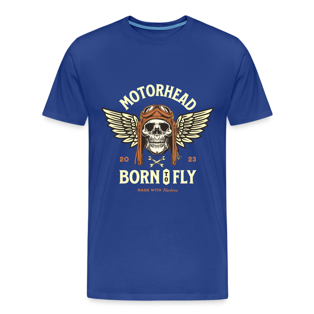 Motorhead Born To Fly  Premium T-Shirt Herren - Königsblau