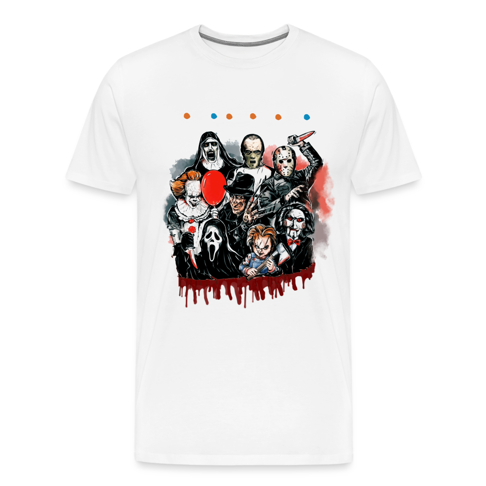 Friends Halloween Horror Premium T-Shirt Herren - Weiß